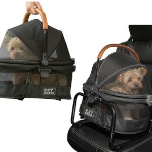 NEW Pet Gear No-Zip View 360 Ultra Lite Pet Safety Carrier & Car Seat
